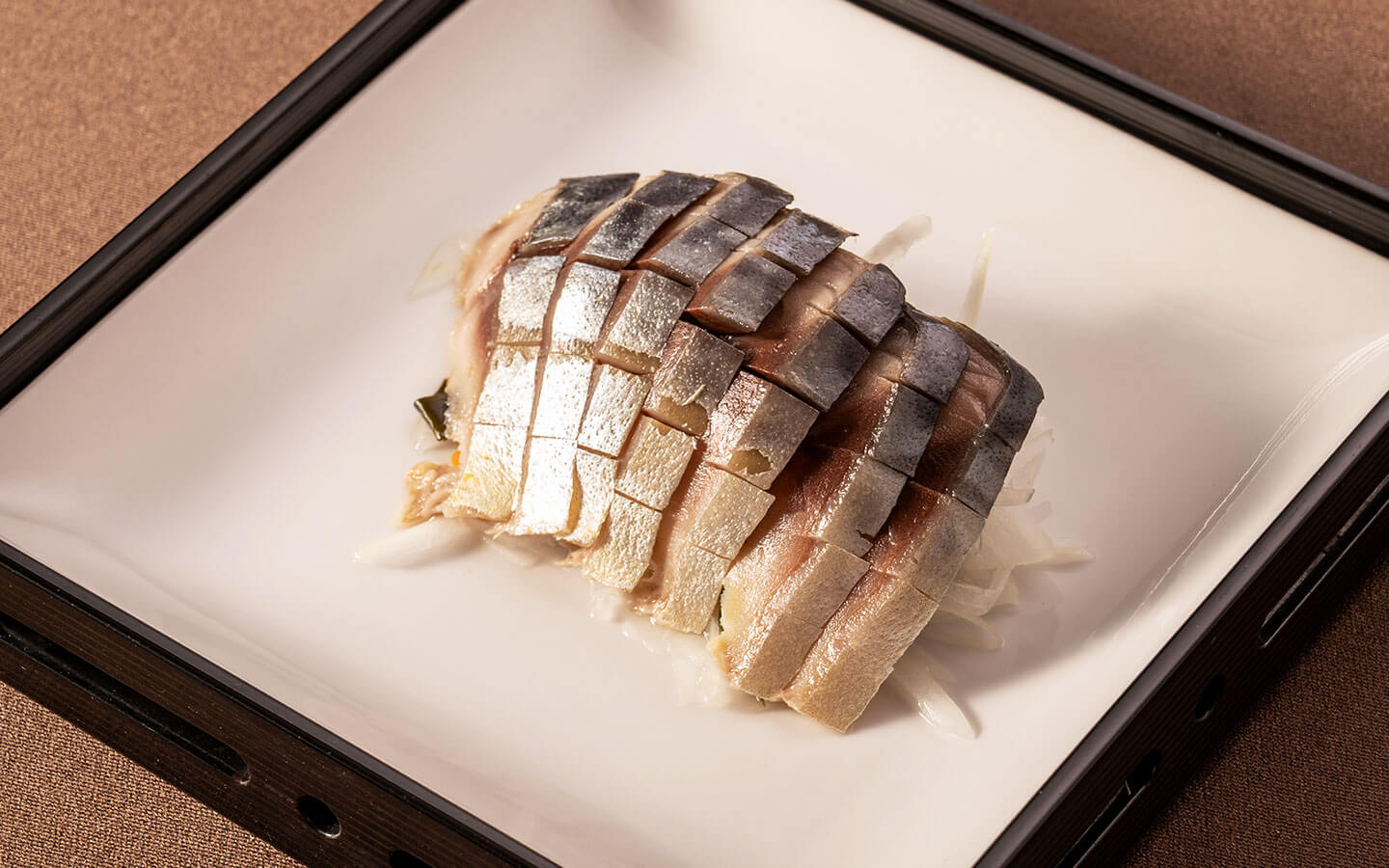 ほうじ茶〆鯖燻製